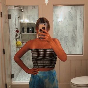 Checkered Tube Top
